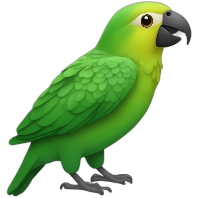 Loro verde pequeño  emoji