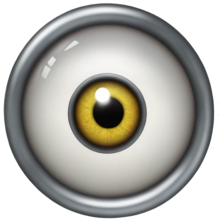 Eyeball inside of a ring emoji