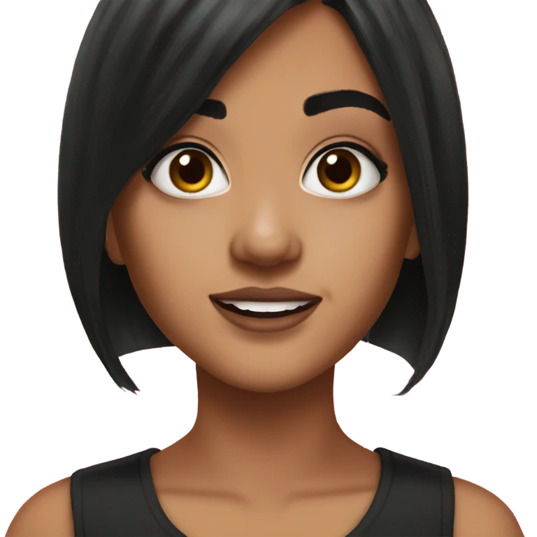 Mikey Madison actress realistic black hair emoji