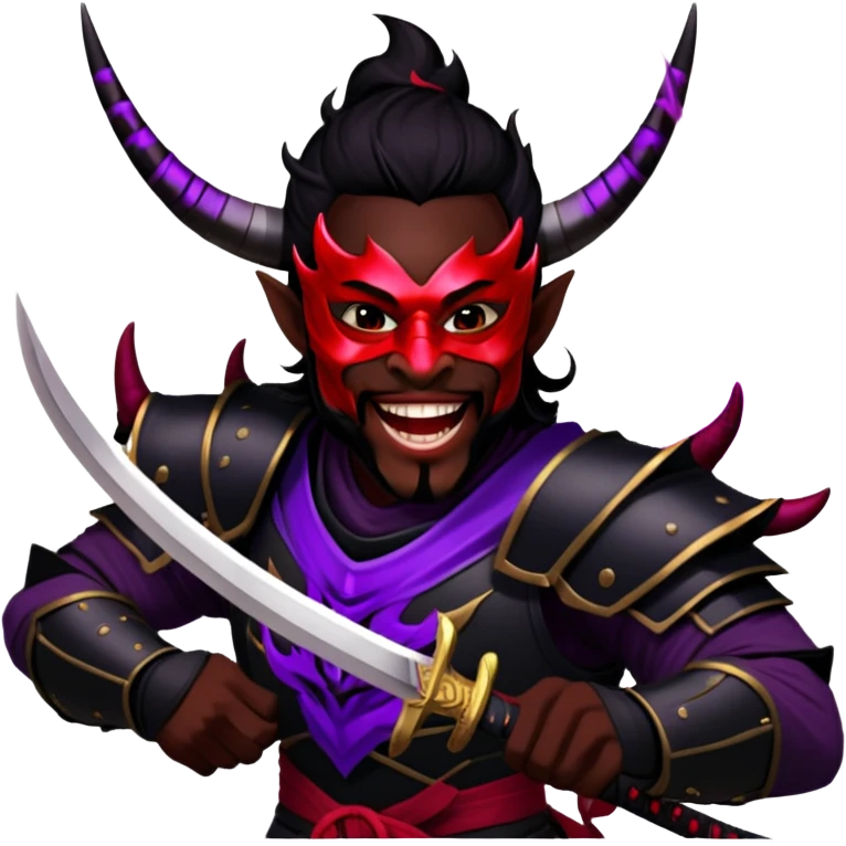 Demon-Horned Warrior emoji