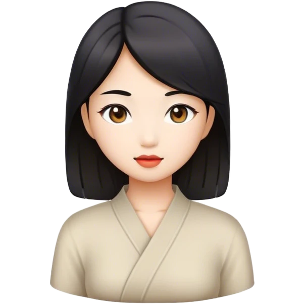 Asian beautiful girl  emoji