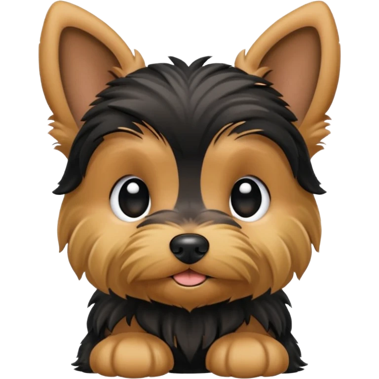 Floppy eared Yorkie puppy emoji