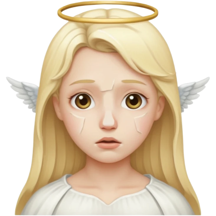 Angel with  fracture broken nose emoji