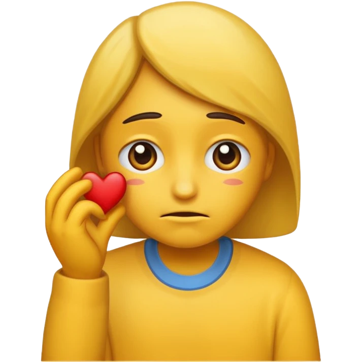 sad but celebrating emoji