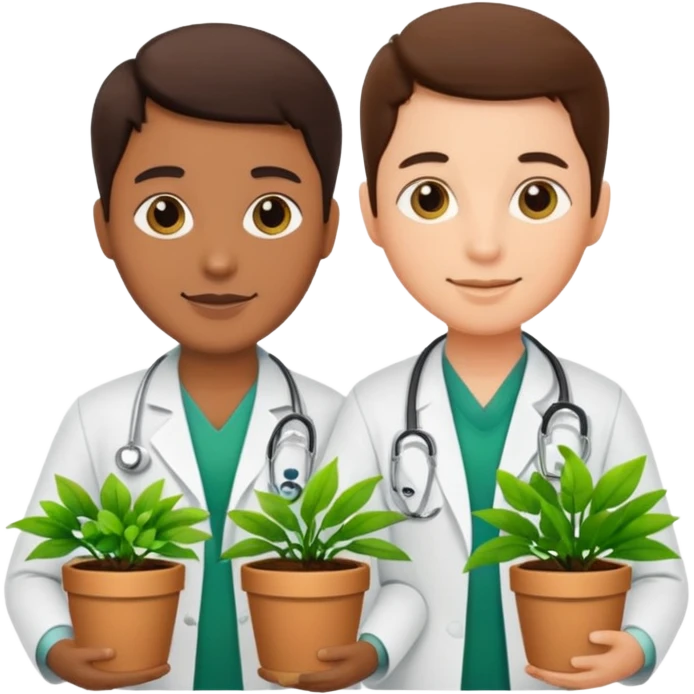 Doctors Carrying Plants emoji