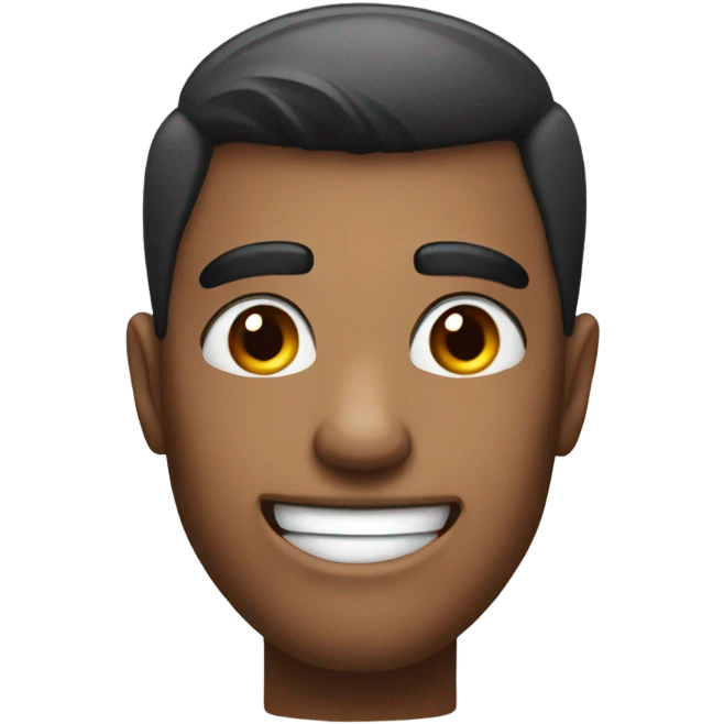 Mischievous with eyebrows face emoji