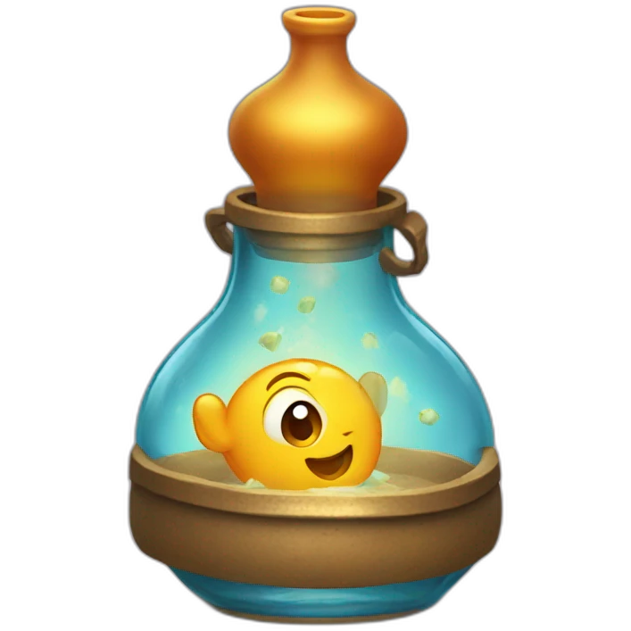 genie in bottle emoji