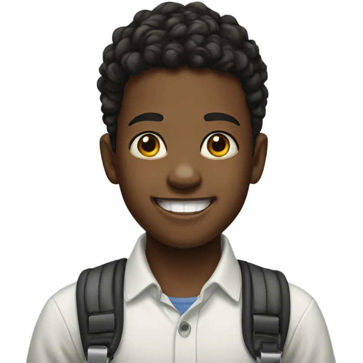realistic portrait of boy with braces emoji