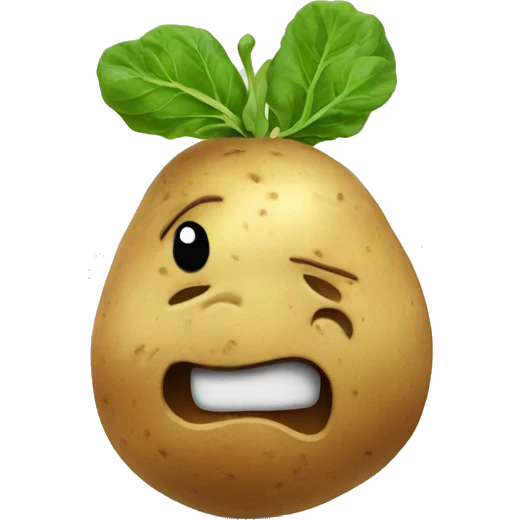 Potato scratching its head emoji