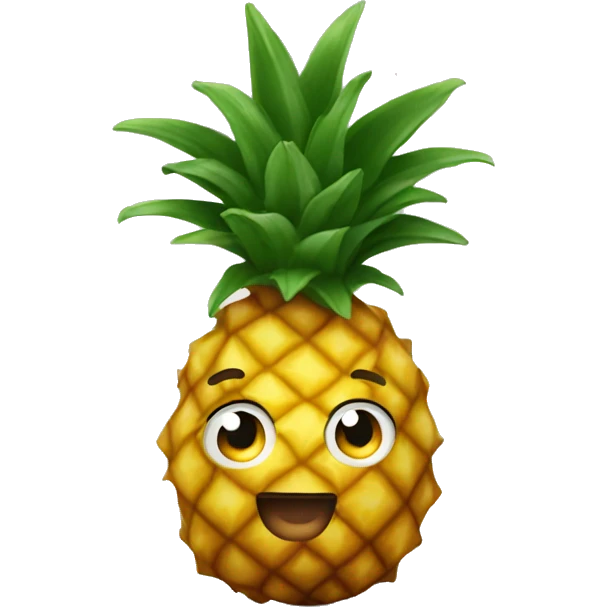 Curly headed pineapple emoji