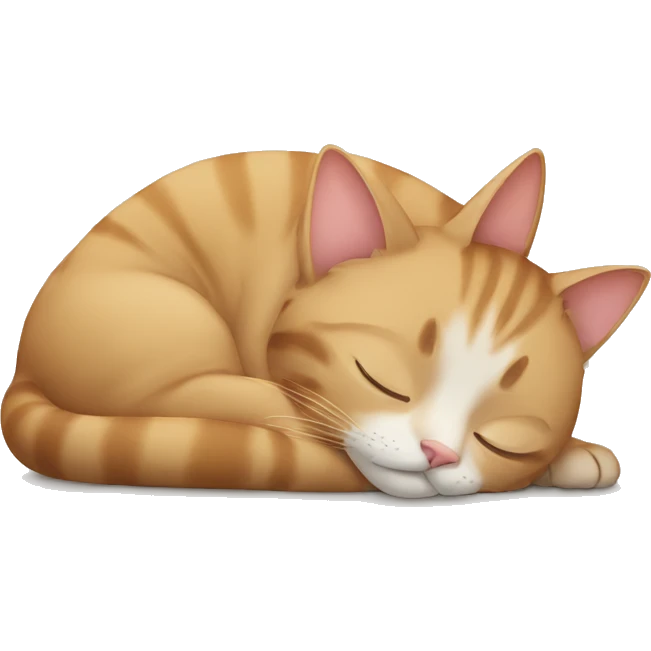 Cat sleeping emoji