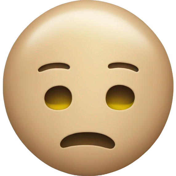 Beige stress ball emoji