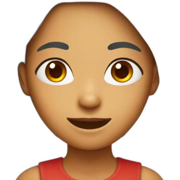 Chili girl's face emoji