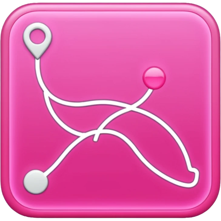 pink big gps map lines emoji