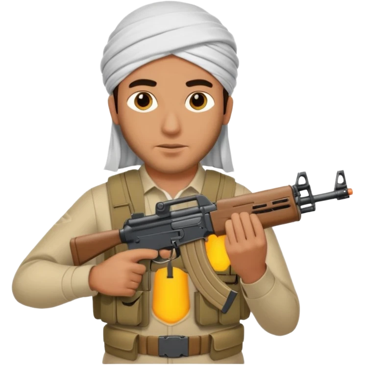 Árabe con arma  emoji