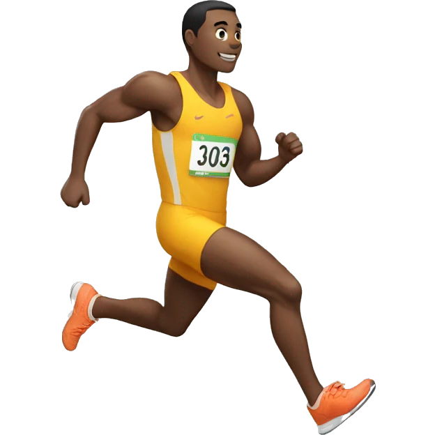 athlete running emoji