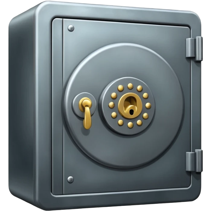 Locked bank vault emoji