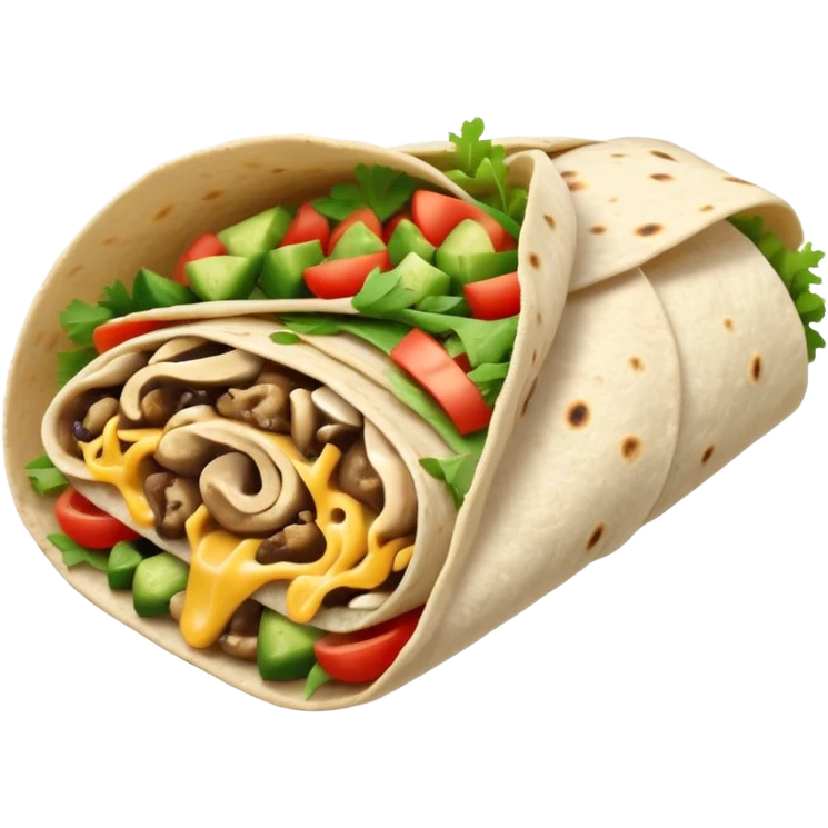 Mushroom Veg Burrito emoji