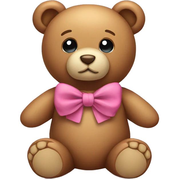 Teddy with bow emoji