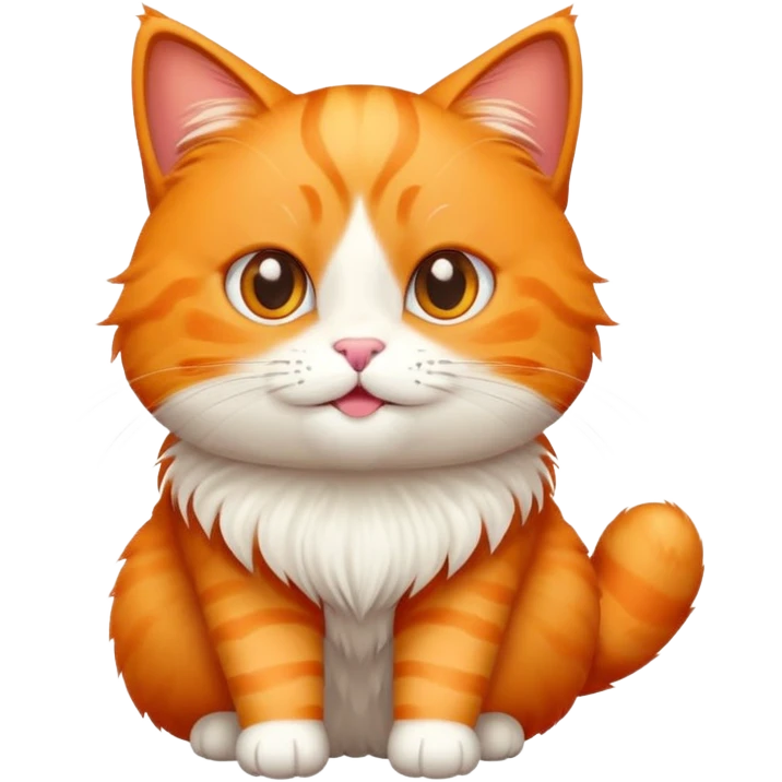 create emoji of orange cat greeting with "assalamualaikum", animated  emoji