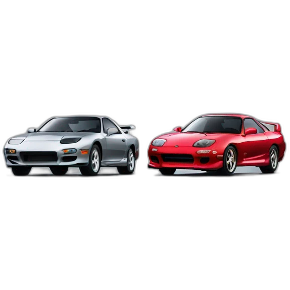 Mazda RX7 vs Toyota SUPRA emoji