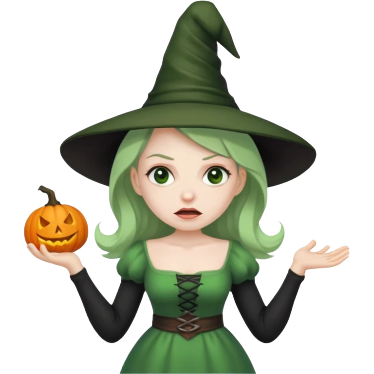 Whiny witch emoji