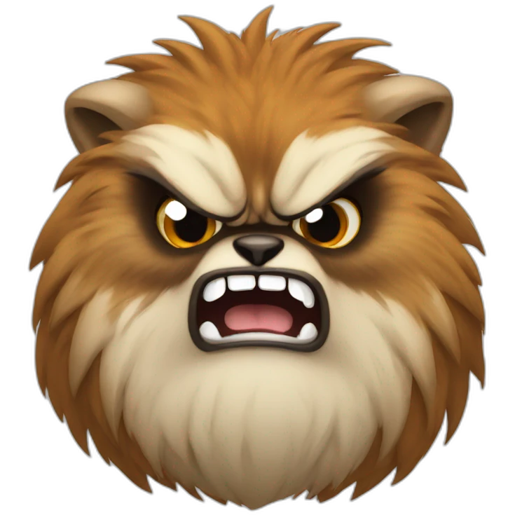 Very angry animal emoji
