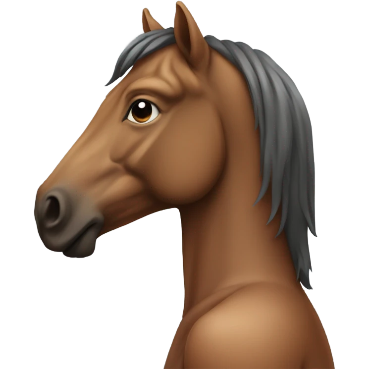 Human body with a horse’s head emoji