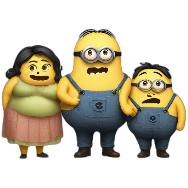 cursed fat minion family friendly emoji