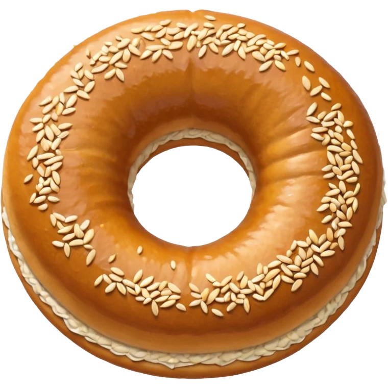 Susamlı simit emoji
