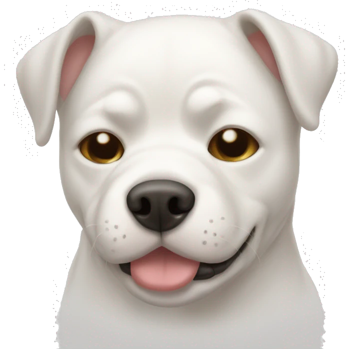 sleepy white pitbu emoji