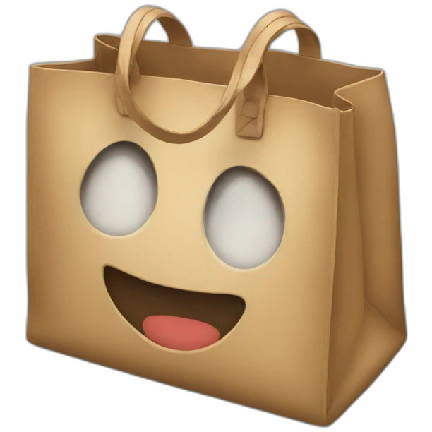 bag smiling emoji