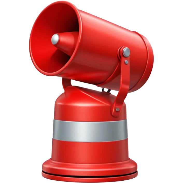 red alert siren emoji