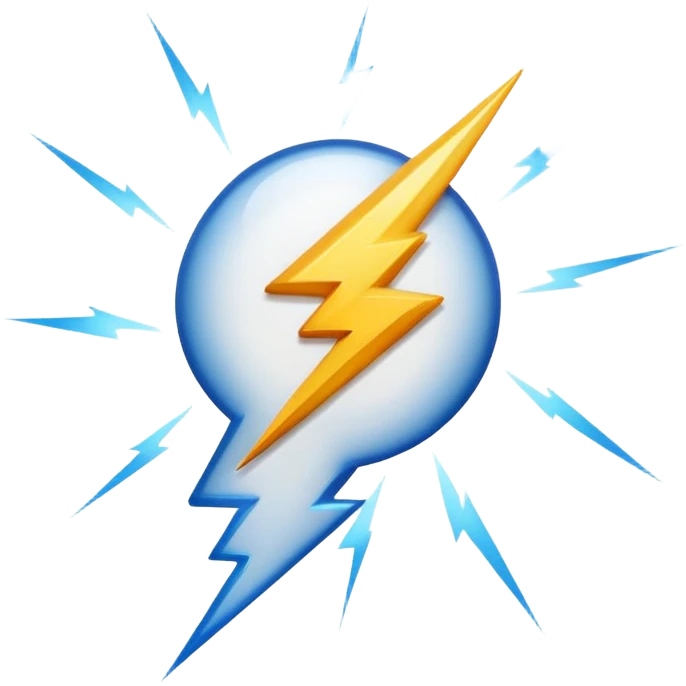 THUNDER FLASH emoji