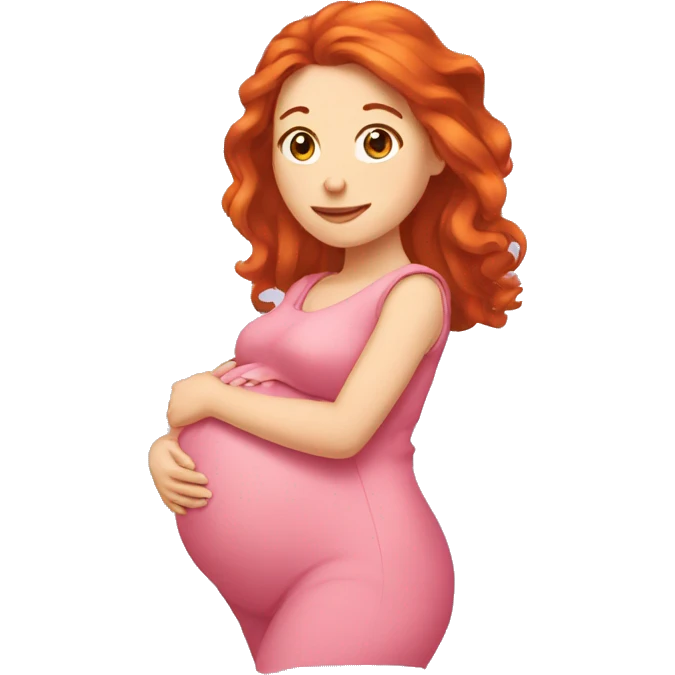 Femme enceinte rousse emoji