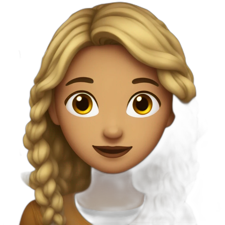 A girl who fall in love in fall emoji