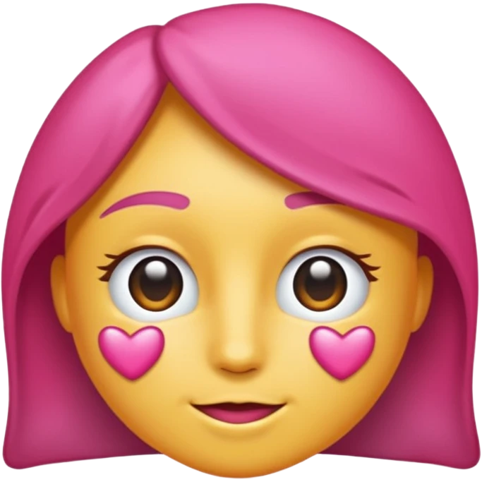 Coração metade rosa escuro e metade branco emoji