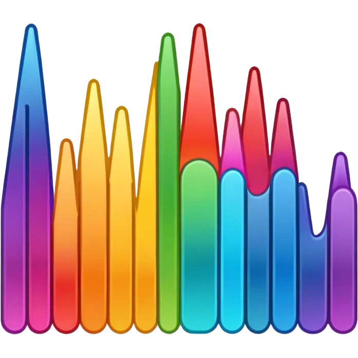 black audio spectrum emoji