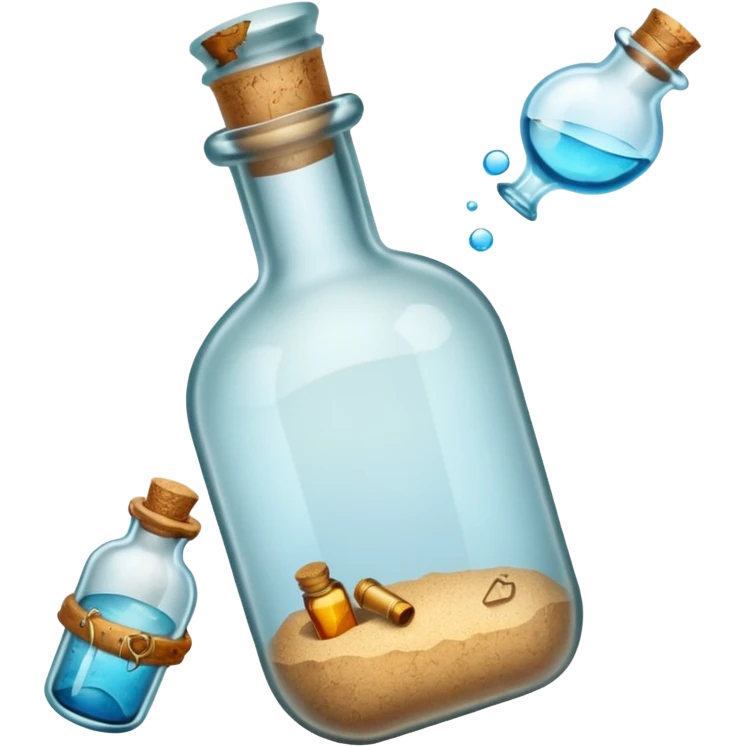 Message letter in Bottle emoji