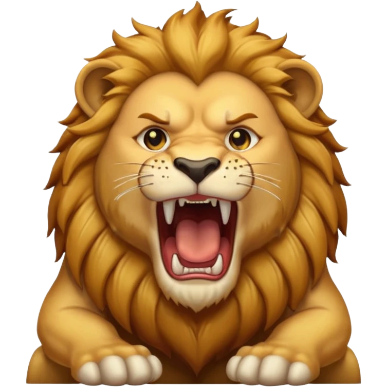 Aggressive full Lion emoji