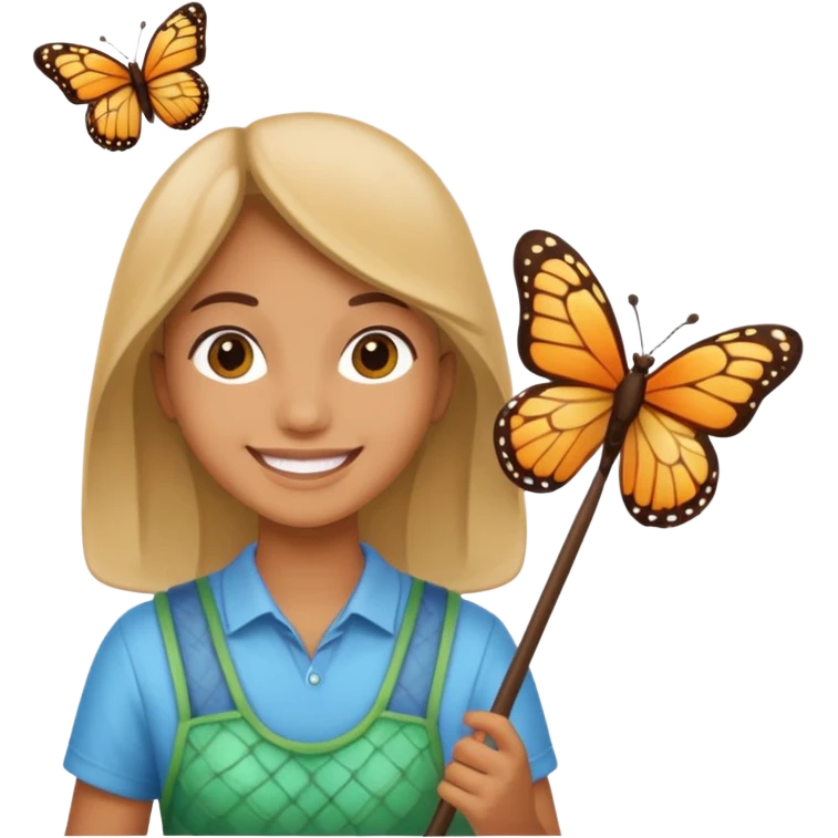 butterfly catcher emoji
