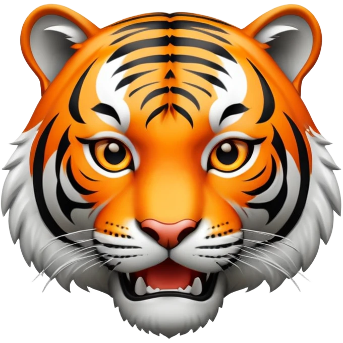 Roaring tiger face emoji