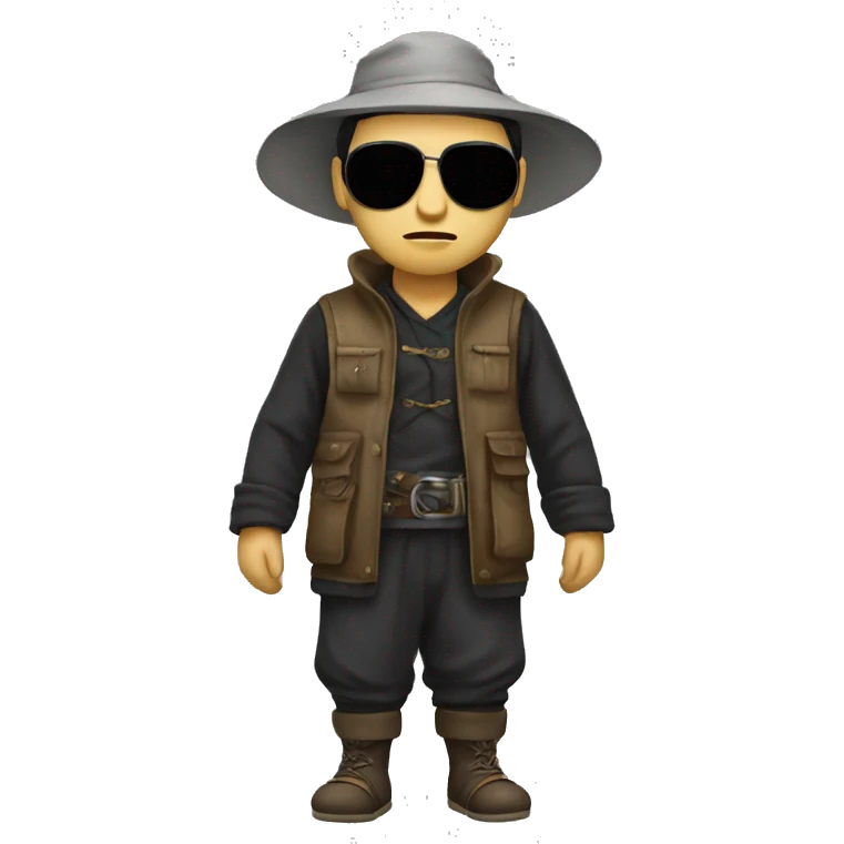 Chinese bandit full body emoji