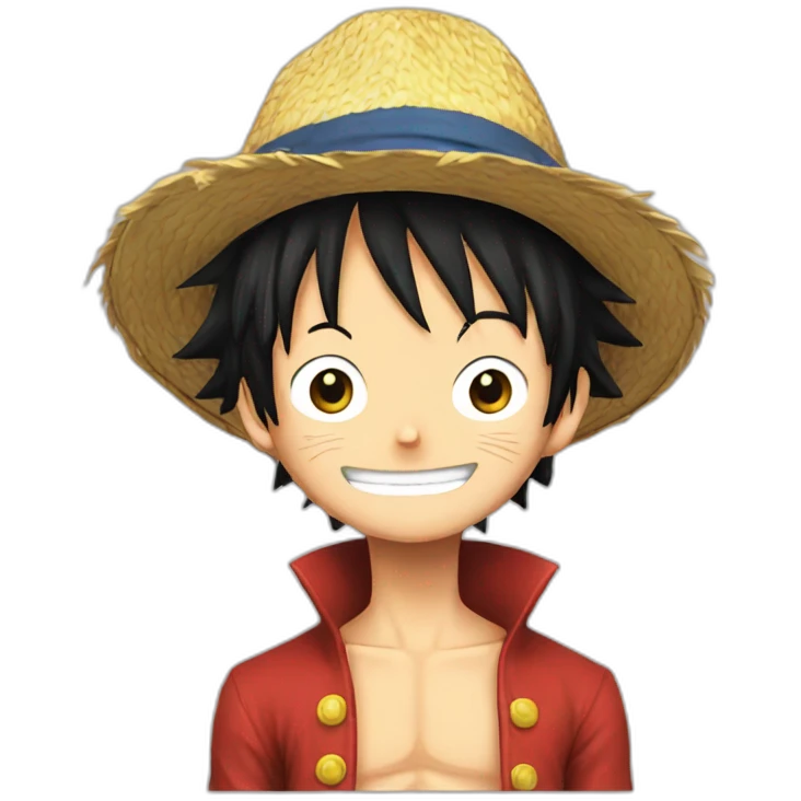 Luffy in love emoji