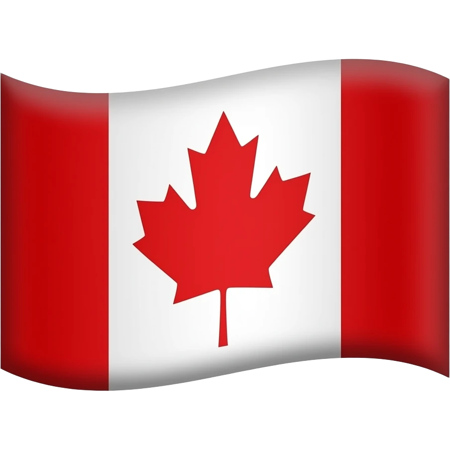 flag of canada but its yellow emoji