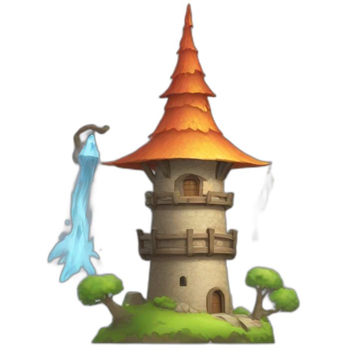 Wizard Tower with 2 smiley emoji and ninja emoji
