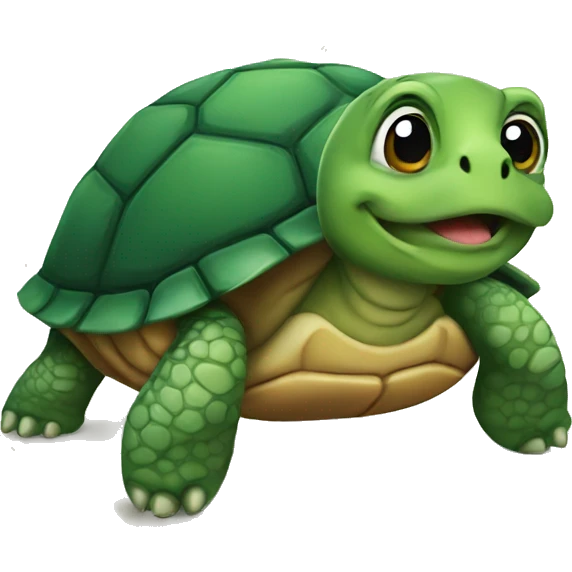 turtle with a bow emoji
