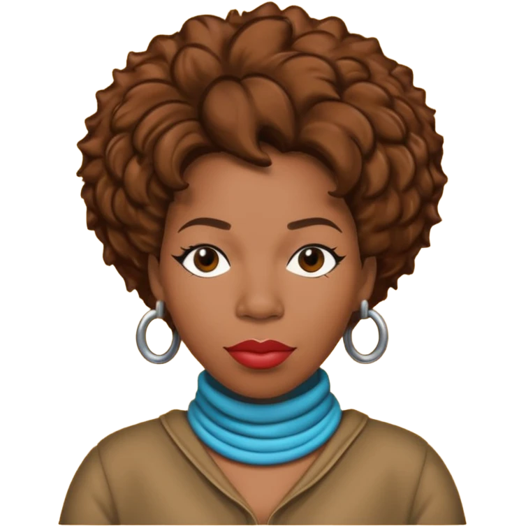 Macy Gray with brown hair emoji