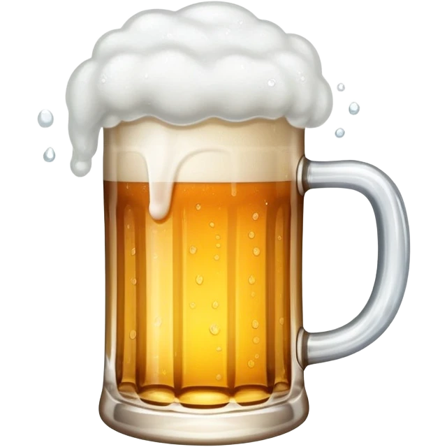 beer mug with foam emoji