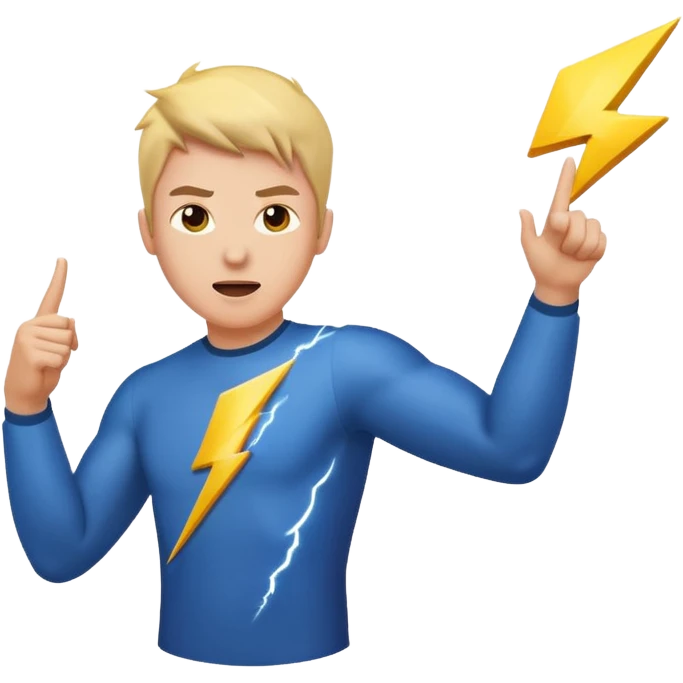 Dieux qui lance un éclaire emoji